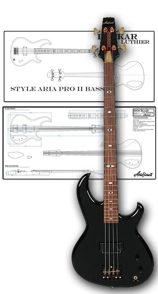 Style Aria Pro II Cliff Burton Signature Bass Rockar Luthier